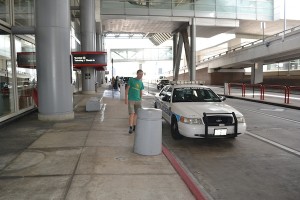119-Foran Terminal D ved lufthavnen i Houston